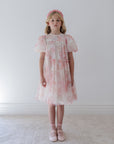 Petite Amalie Delicate Bouquet Tulle Dress