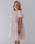 Petite Amalie Delicate Bouquet Tulle Dress