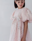 Petite Amalie Delicate Border Print Silk Linen Dress