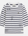 Scotch And Soda Black/White Striped T-Shirt