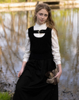 La Nina Black Buckle Vest & Midi Skirt