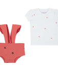 Miss Mini Bikes & Bows Romper Girl Set