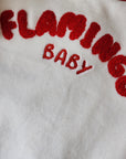 Flamingo Baby Red Logo Footie+Hat