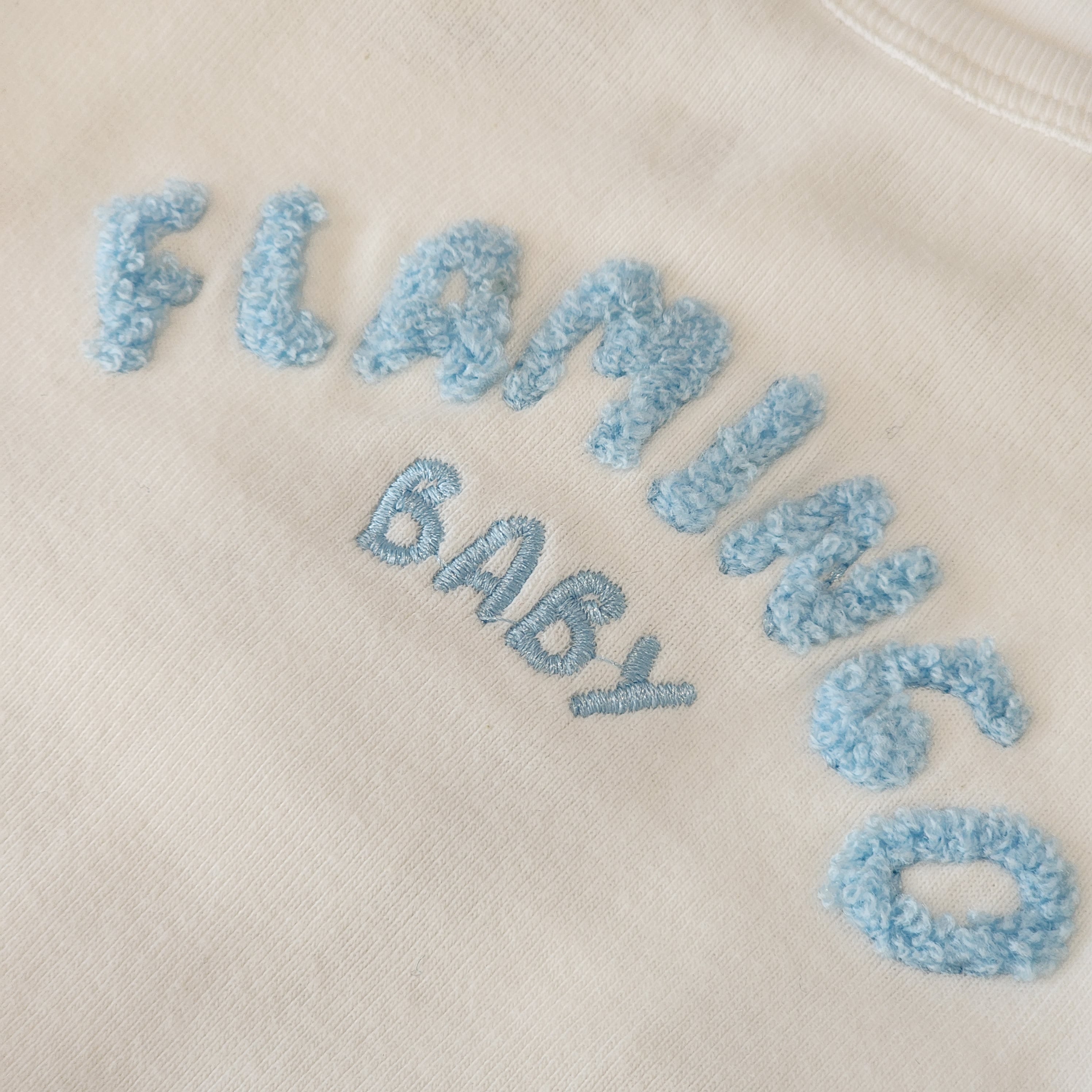 Flamingo Baby Logo Pima Cotton Footie