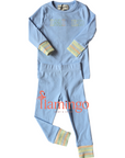 Limited Edition Multi Pastel Striped Logo Cuff Pajamas