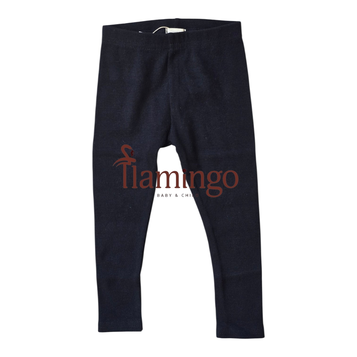 Lil Legs Black Ribbed Leggings