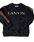 Lanvin Curb Braiding Crewneck Sweater