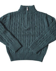 Ao76 Dark Green Rene Mock Neck