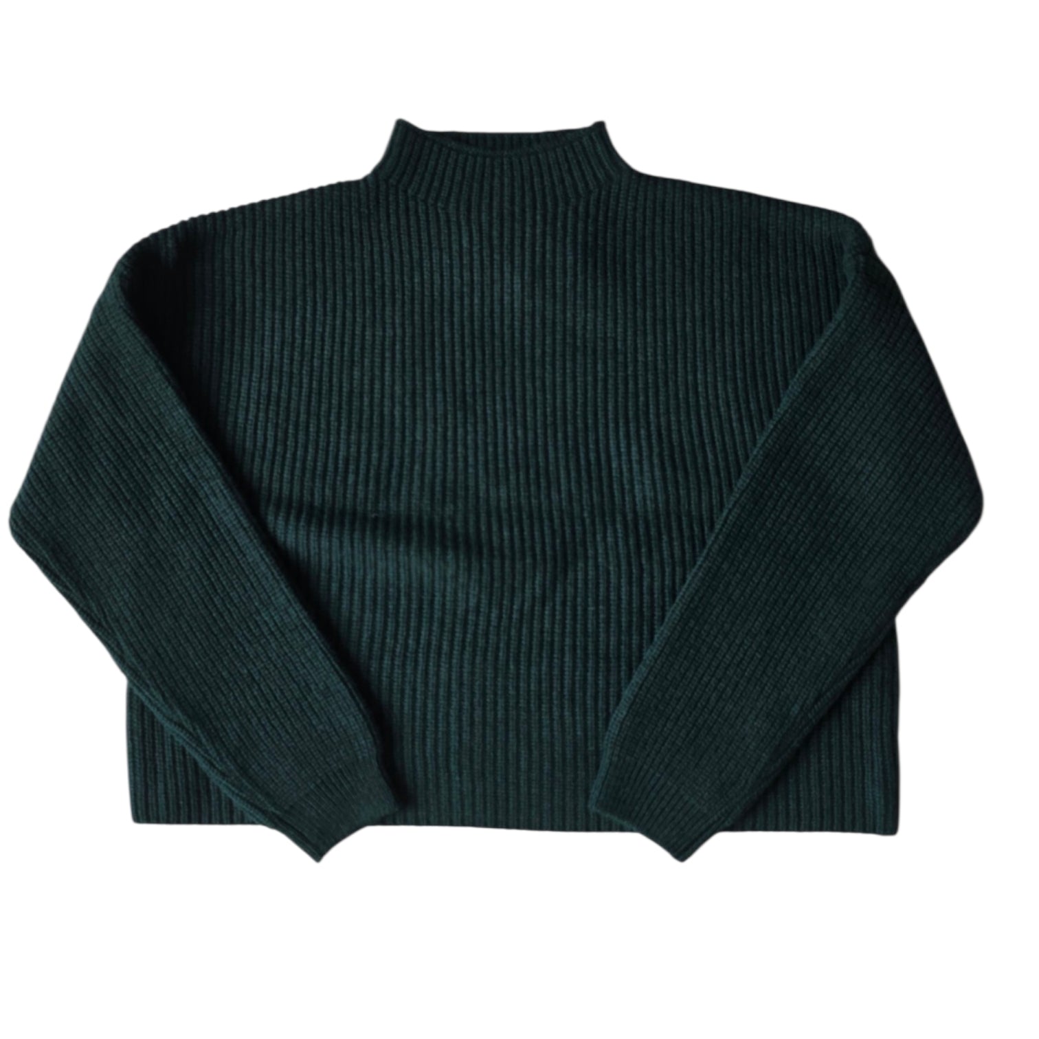 Ao76 School Green Juicy Mock Neck Sweater