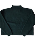 Ao76 School Green Juicy Mock Neck Sweater