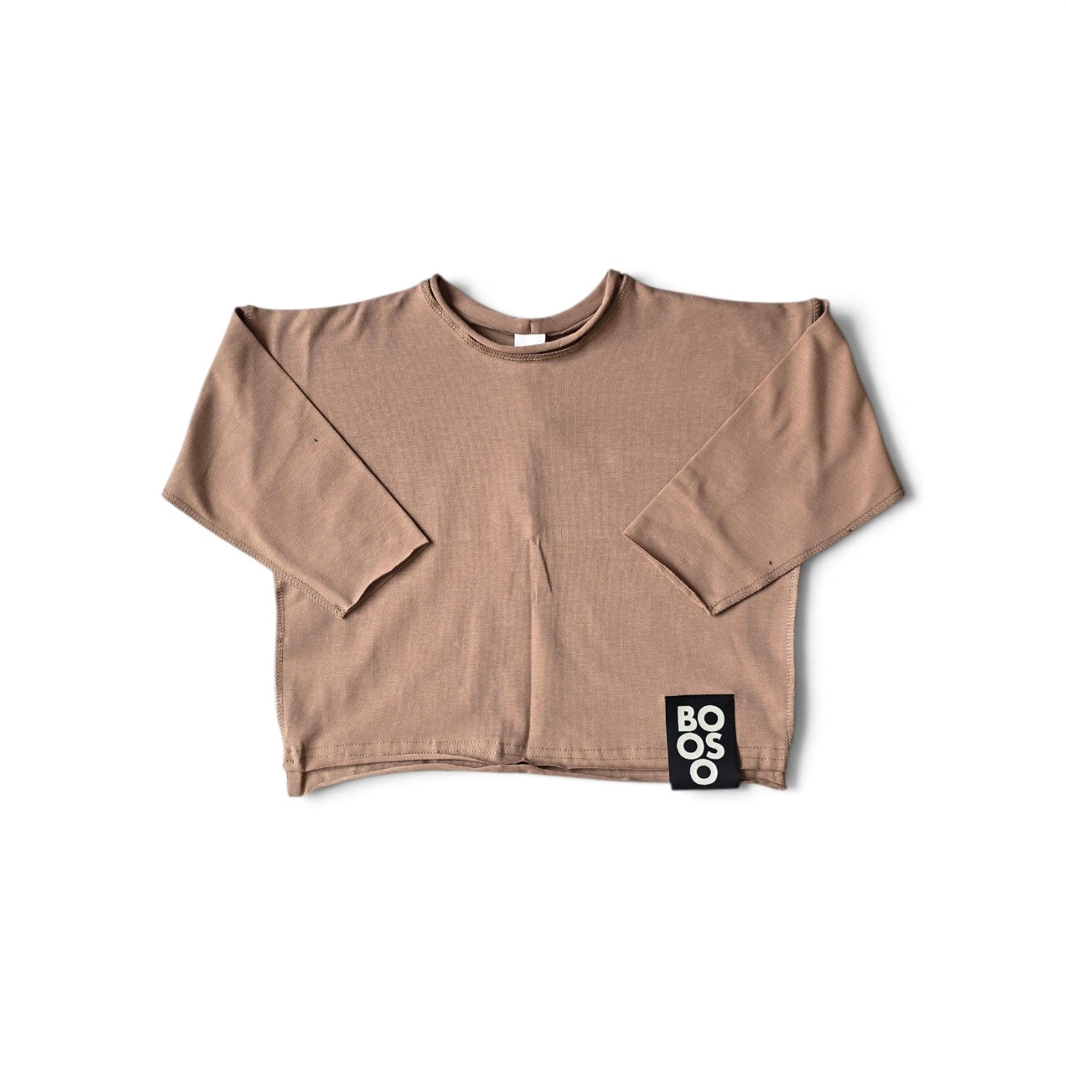 Booso Long Sleeve Khaki Top
