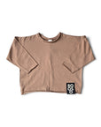 Booso Long Sleeve Khaki Top