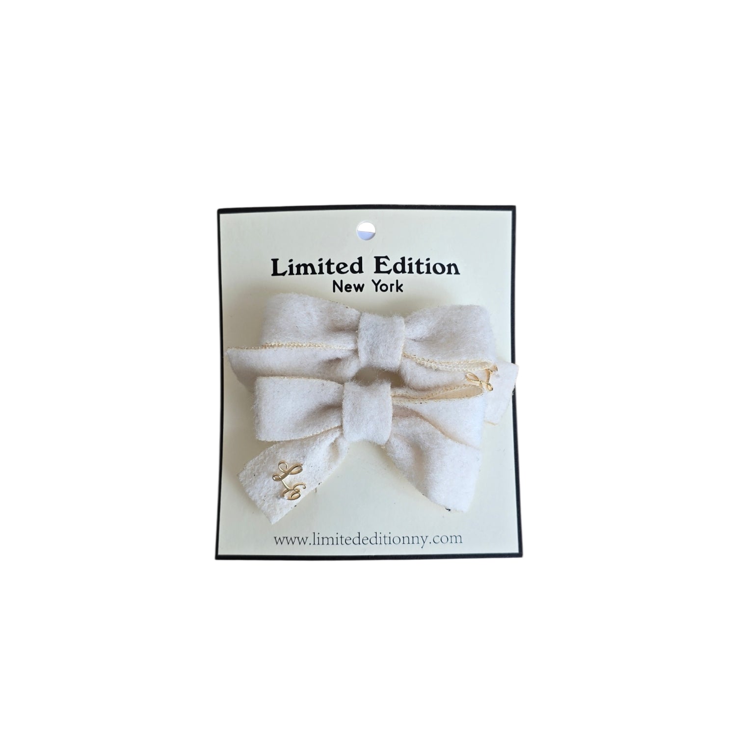 Limited Edition Brushed Wool Mini Bow 2pack