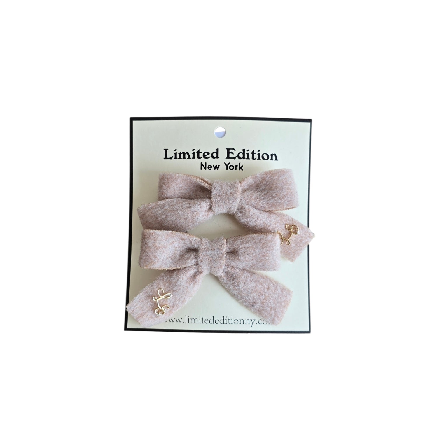 Limited Edition Brushed Wool Mini Bow 2pack