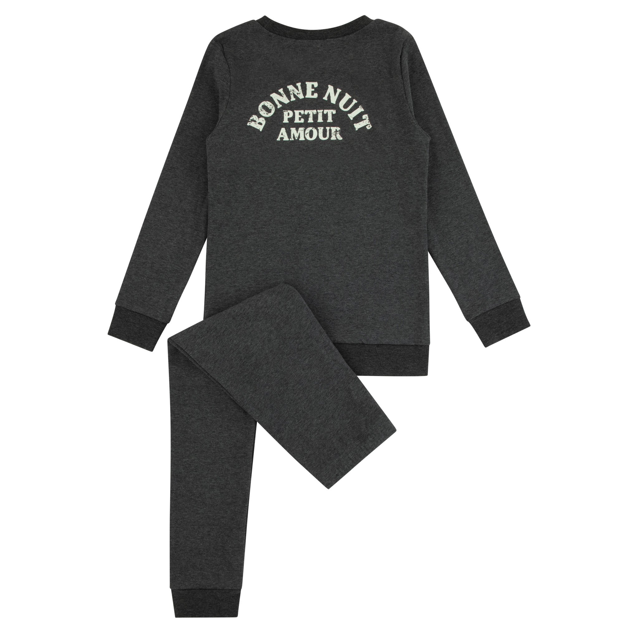 Noggi Charcoal Heather Cherries Bonne Nuit Pajama