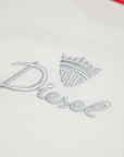 Diesel White Logo Pullover