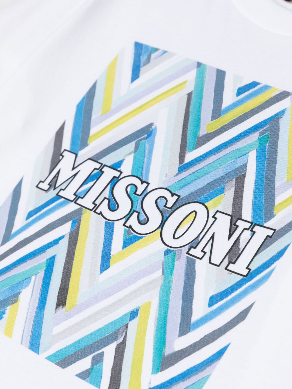Missoni Baby Short Sleeve Logo T-Shirt