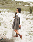 Calla Lili Tweed Dress With  Mock Neck
