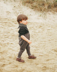 Calla Lili Grey Sweat Romper