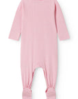 MarMar Copenhagen Pink Stripe Footie + Hat