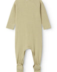 MarMar Copenhagen Olive Stripe Footie + Hat