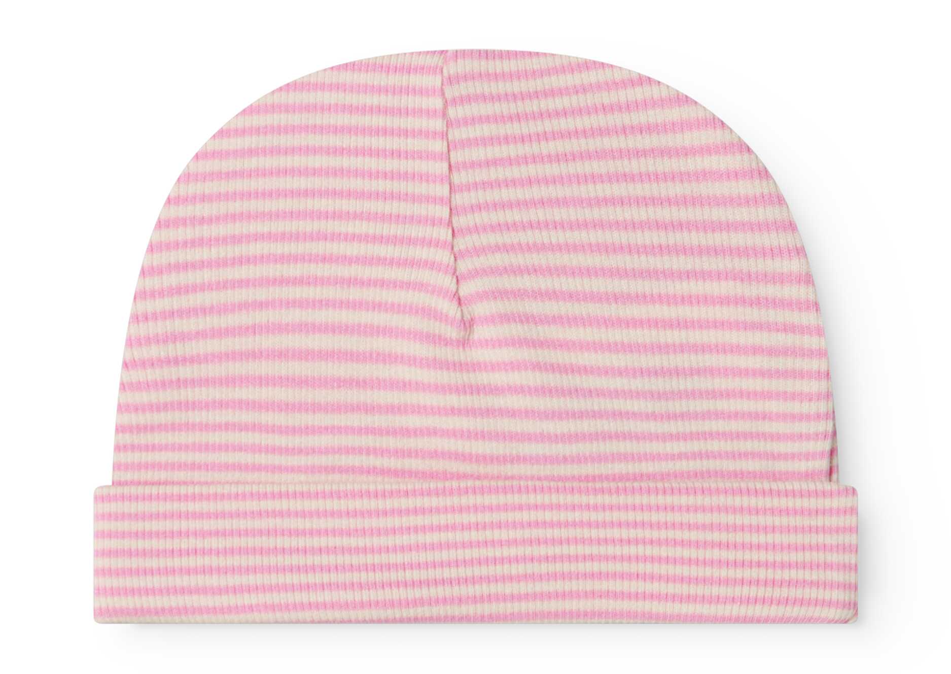 MarMar Copenhagen Pink Stripe Footie + Hat