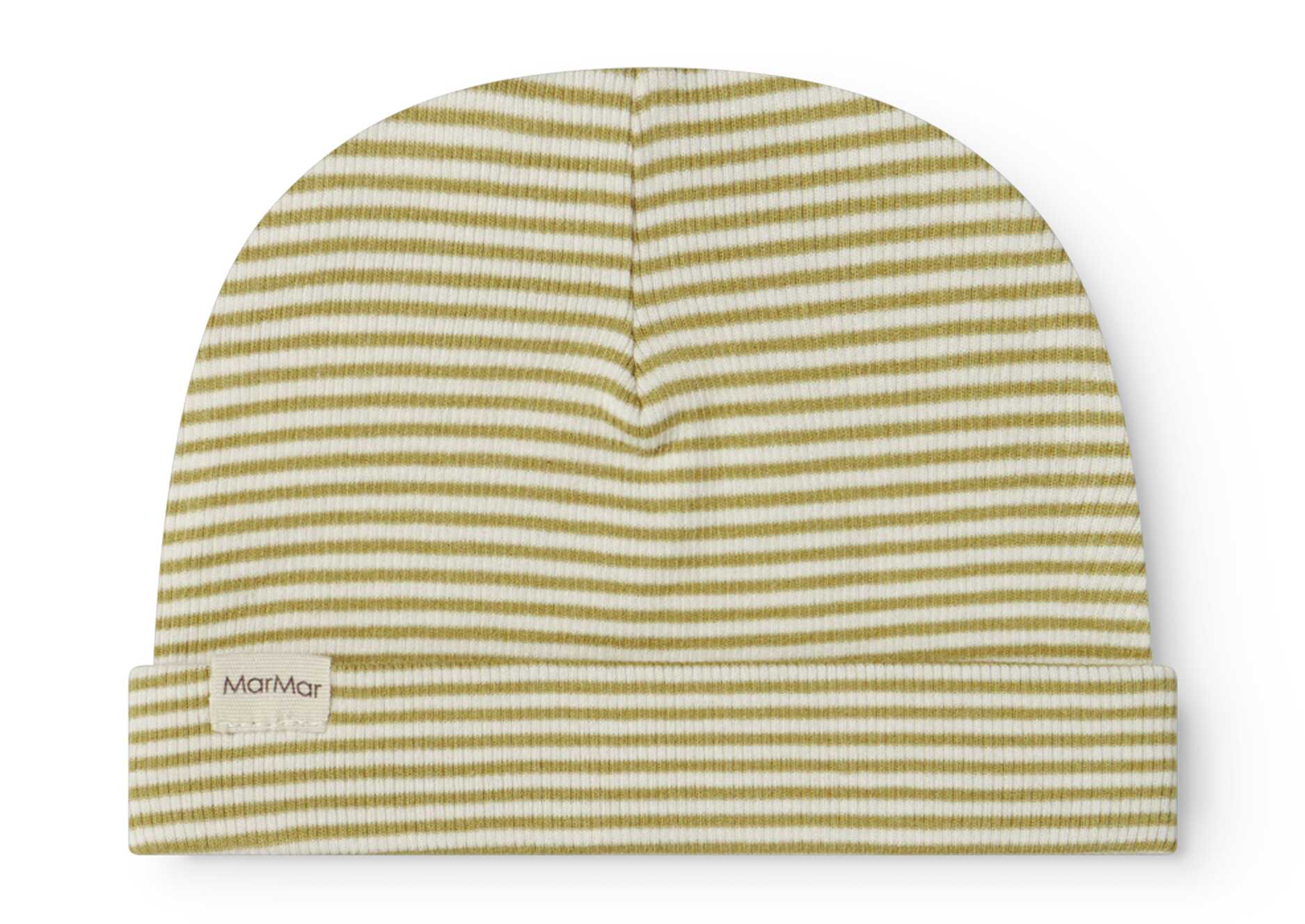 MarMar Copenhagen Olive Stripe Footie + Hat