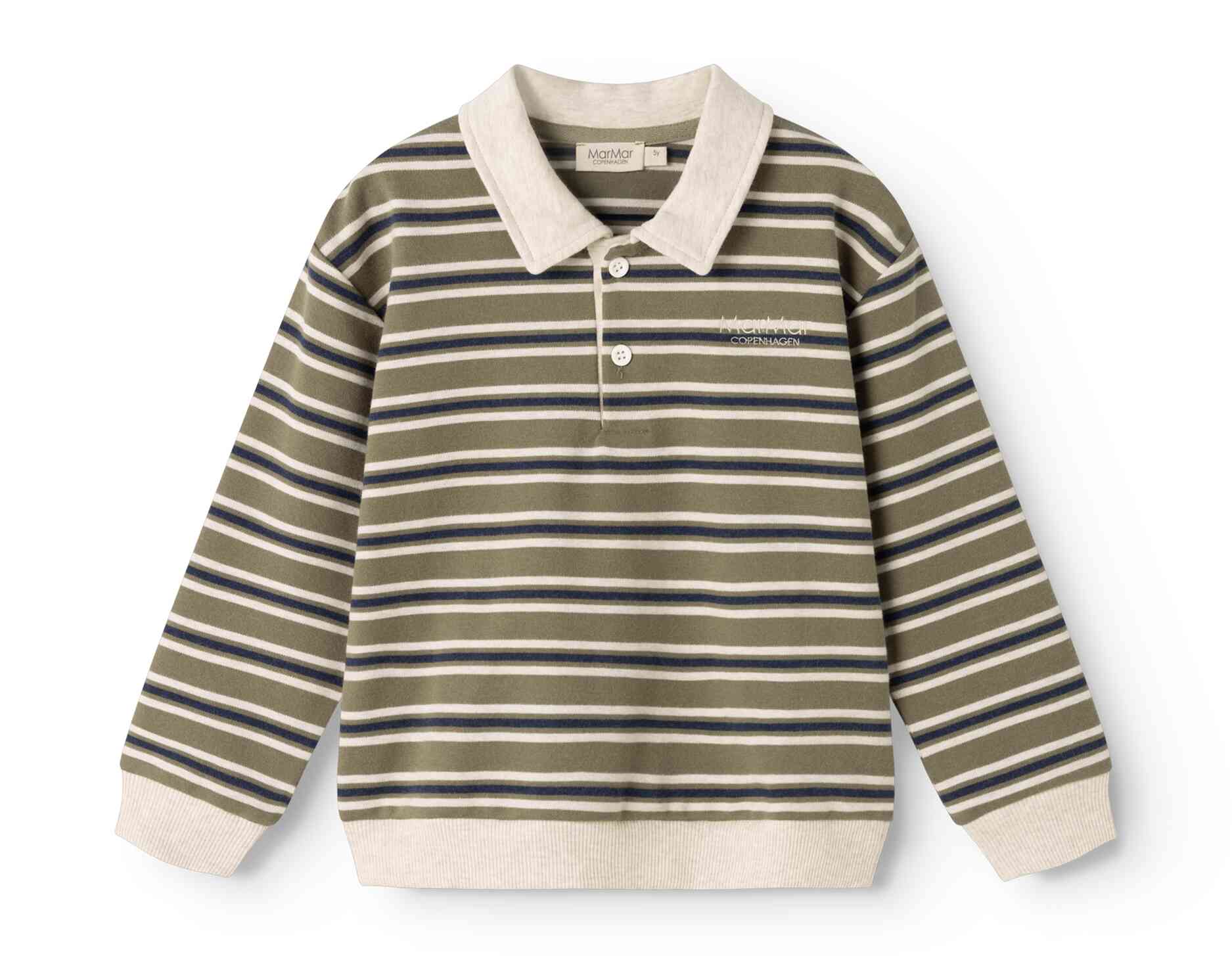 Mar Mar Copenhagen Seaweed Stripes Thanos Polo