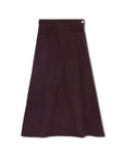Varsity Burgundy A Line Skirt