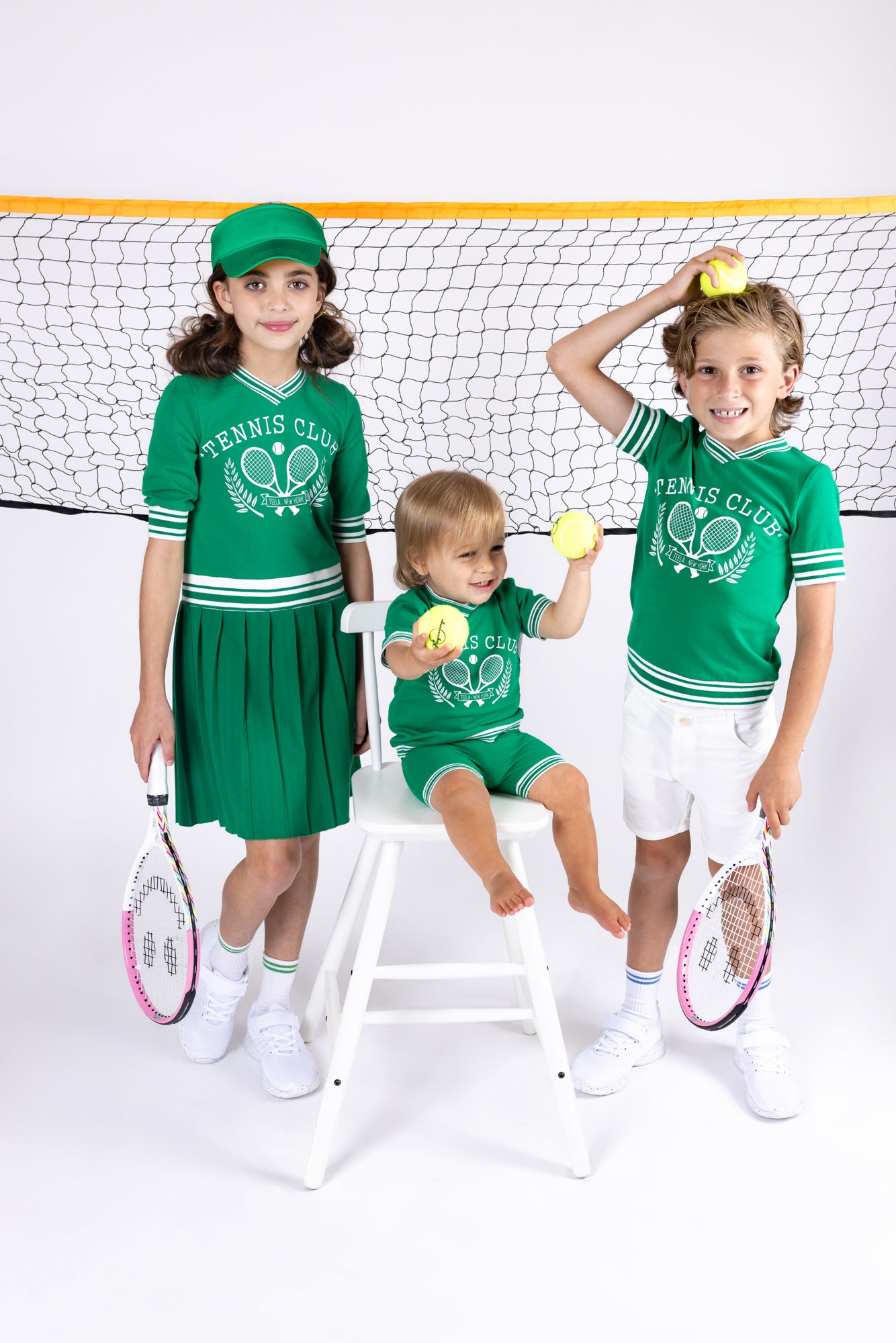 Teela Green Tennis Logo Top