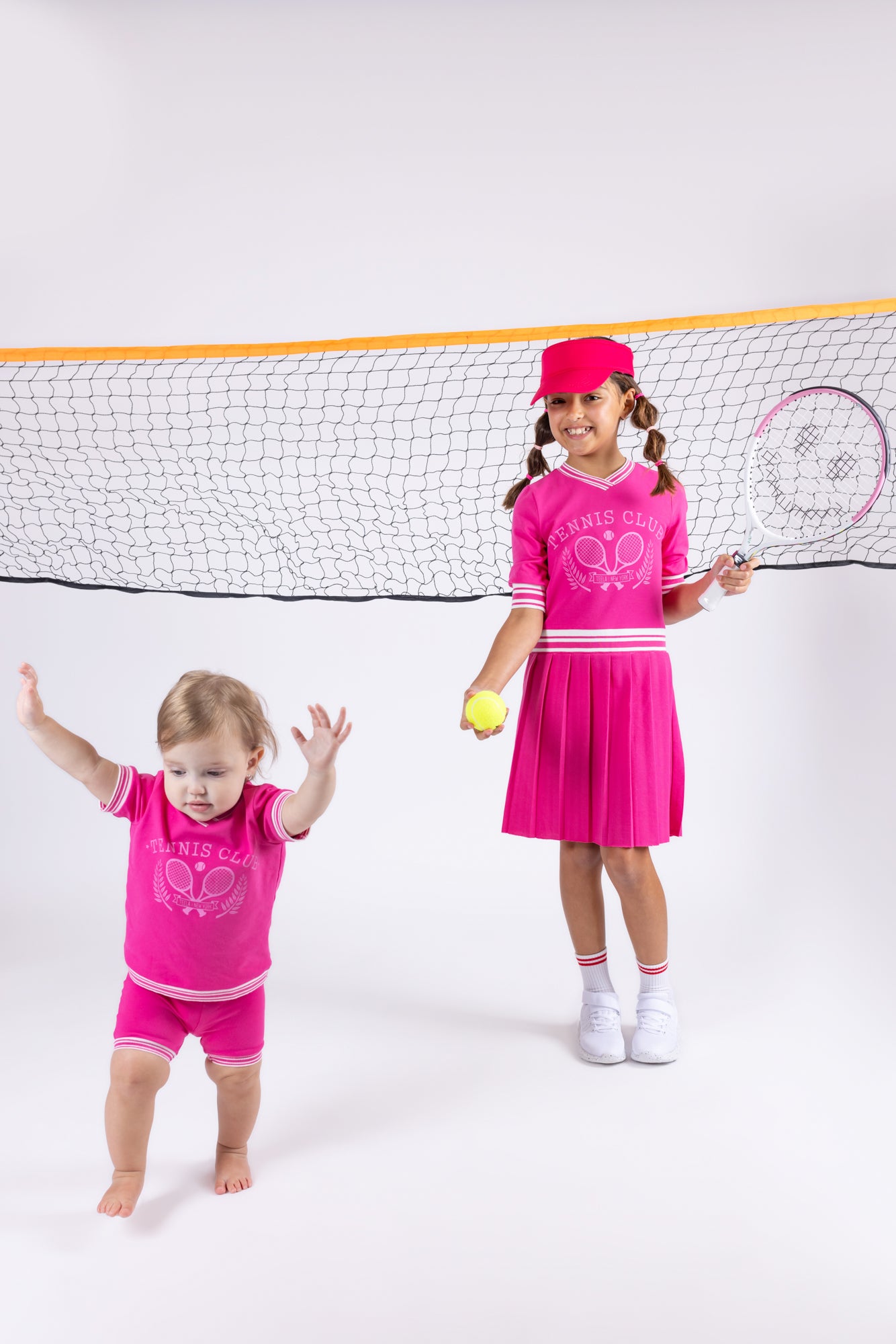 Teela Pink Tennis Logo Baby Set