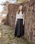 La Nina Wool Buttoned Skirt