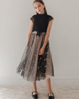 Petit Amalie Embroidered Bow Tulle Skirt