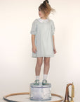 Little Tempest Mint Green Icon Collar Empire Dress