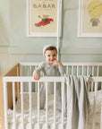 Ely's And Co Whipped Stitch Blue Footie Set