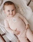 Aurora Rocking Horse Pink Footie
