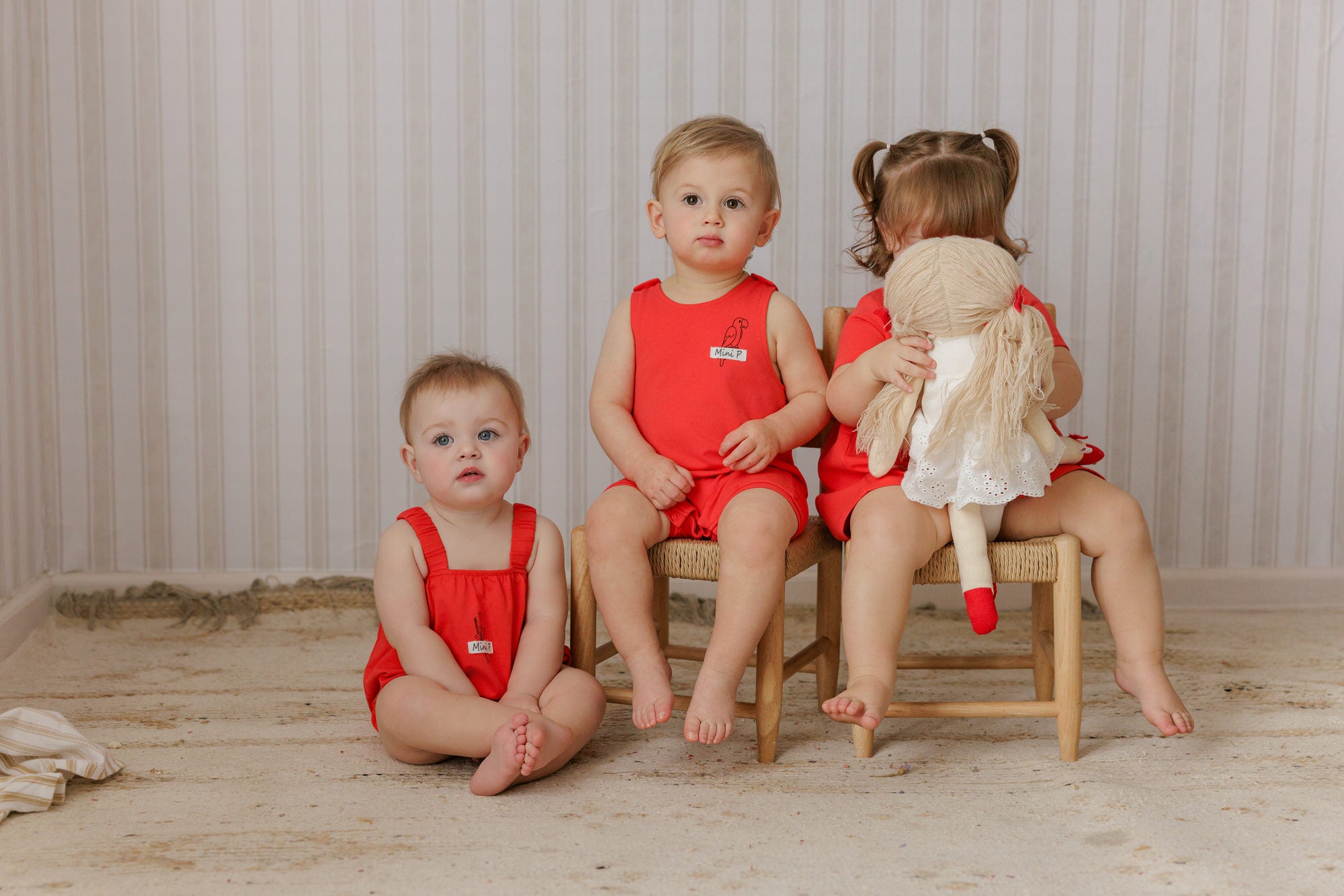 Mini P Tab Girl Romper