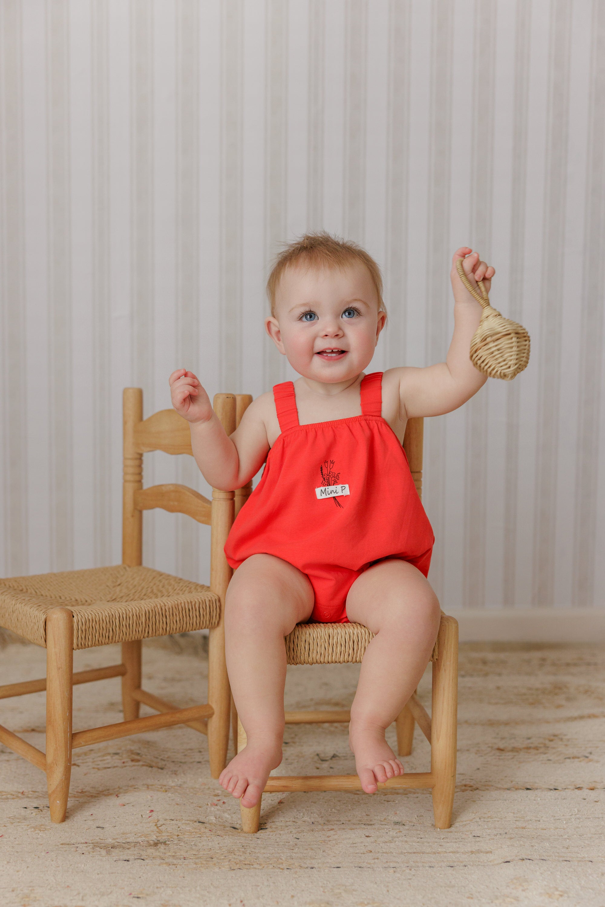 Mini P Tab Girl Romper