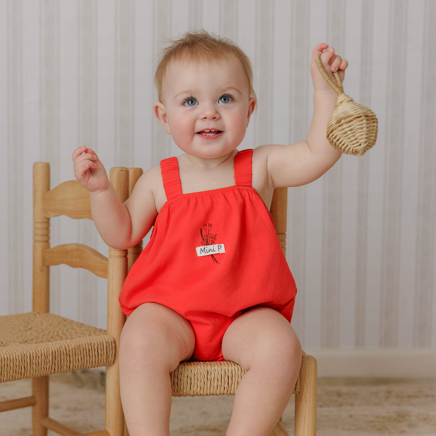 Mini P Tab Girl Romper