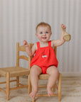Mini P Tab Girl Romper