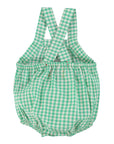 Piupiuchick Green Checked Romper