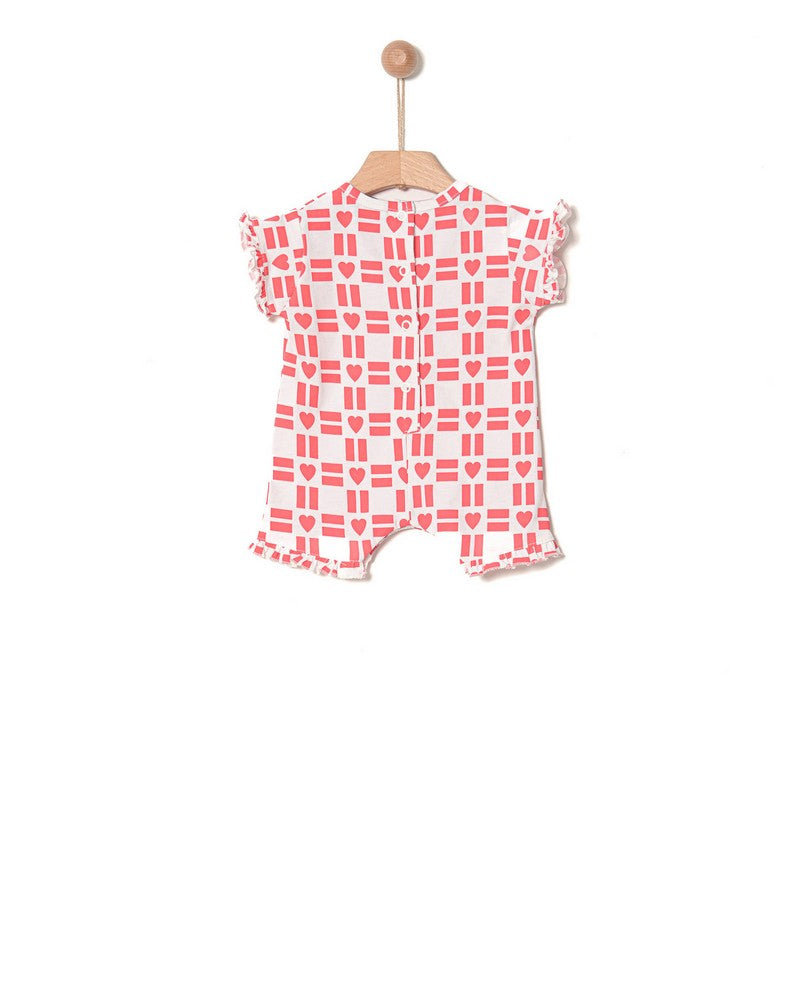 Yell-Oh Red Heart Romper
