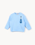 Yell-Oh Blue Printed Baby Sweatshirt