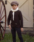 La Nina Brown Sweater Button Detail