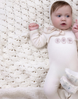 Milk Denmark Embroidered Footie + Hat