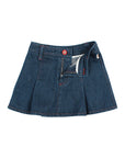 Buho Denim Pleat Skirt