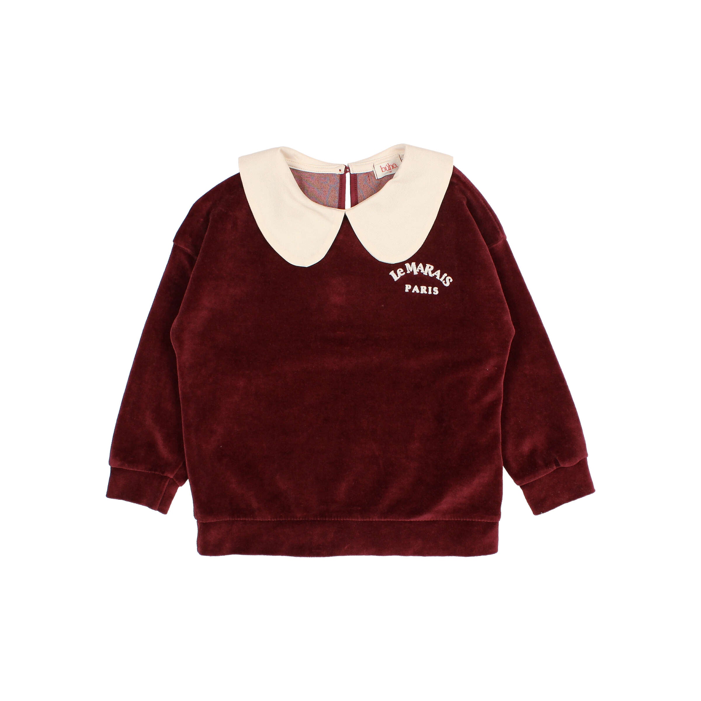 Buho Pomegranate Velvet Sweatshirt