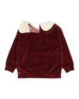 Buho Pomegranate Velvet Sweatshirt