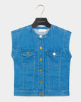 Escada Parisian Denim Waist Vest