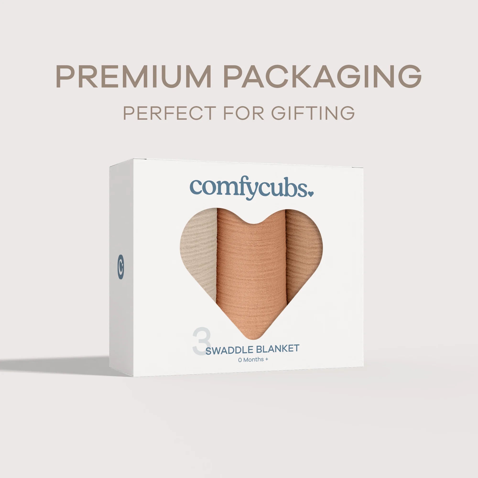 Comfy Cubs 3Pack Muslin Swaddle Set